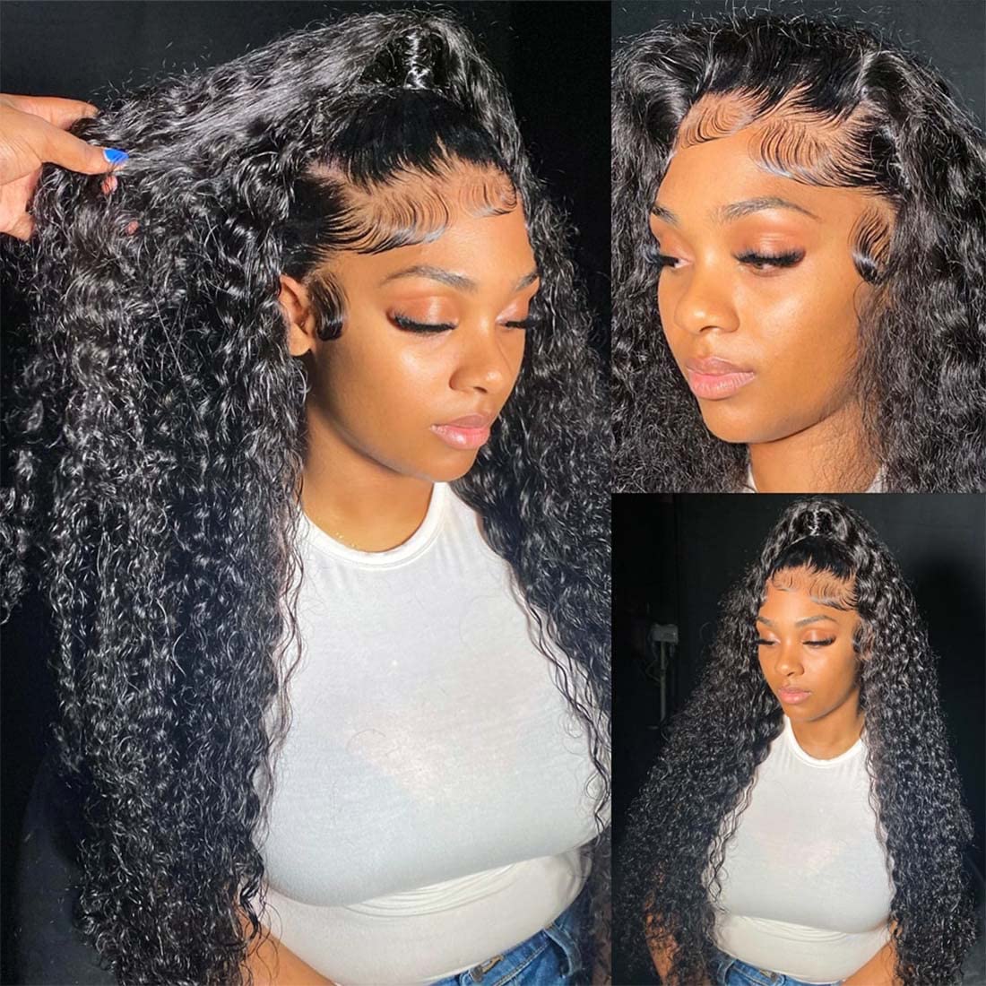 The Obsidian | Human Hair Deep Wave HD Lace Frontal Interface ๐โจ๐