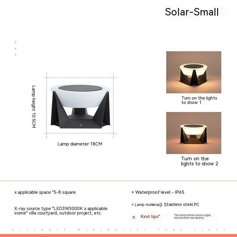 The Solar Pillar Lamp | Sustainable Zen ☀ 🛋