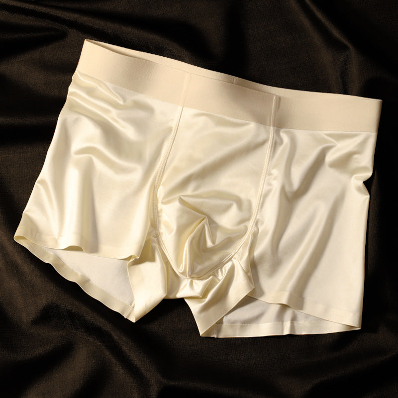 The Silk-Sync | High-Elastic Seamless Boxer Briefs - Antibacterial Mulberry Silk 🐛✨