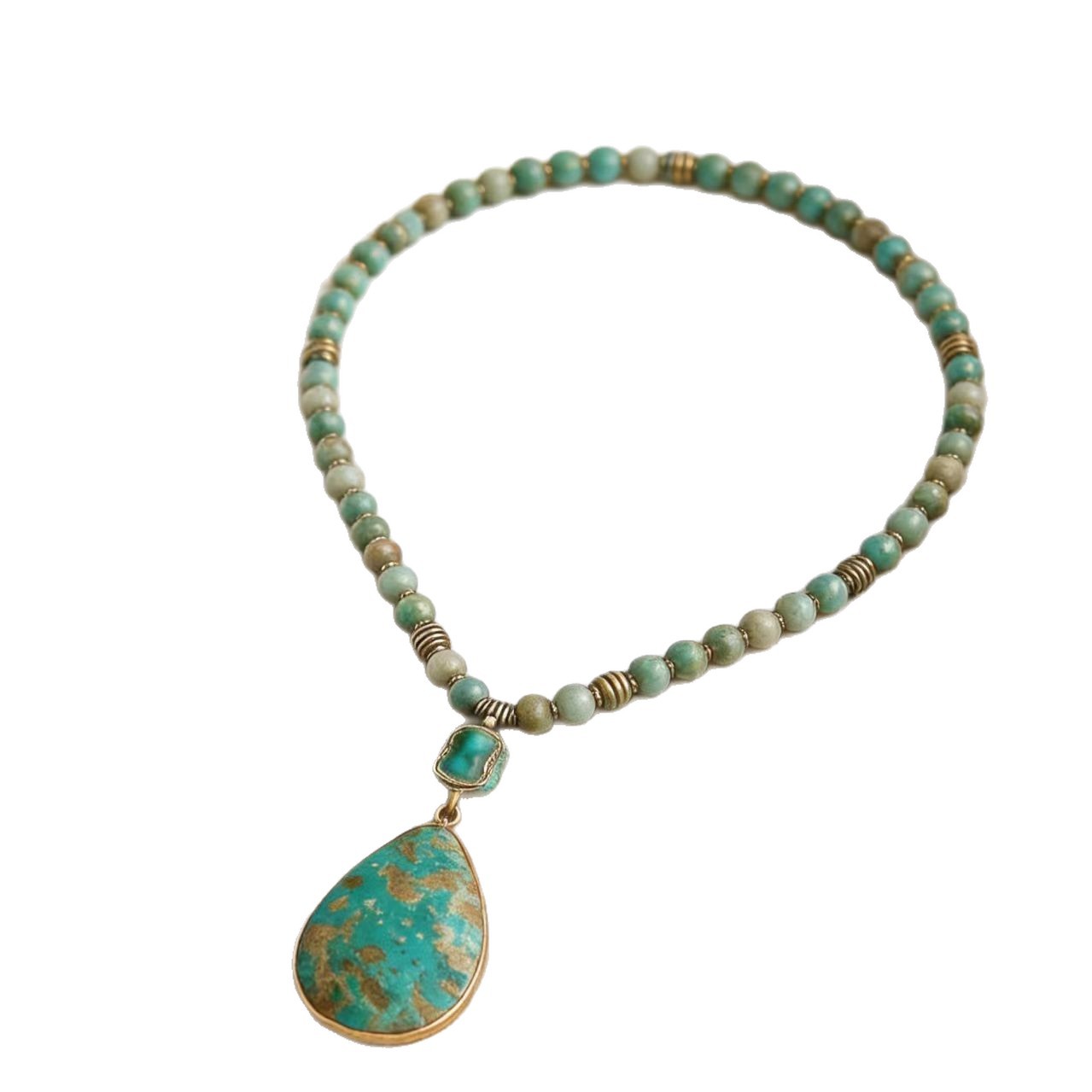 The Terra-Soul | Vintage Geometric Stone Necklace 📿♡