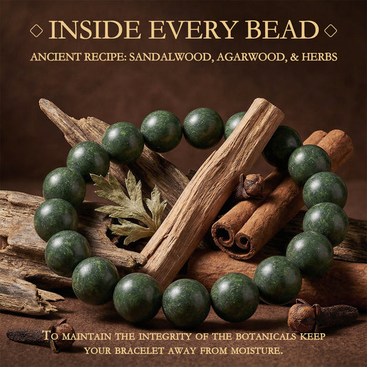 Botanica- Dark Green Scented Bracelet 🌿- Unisexe