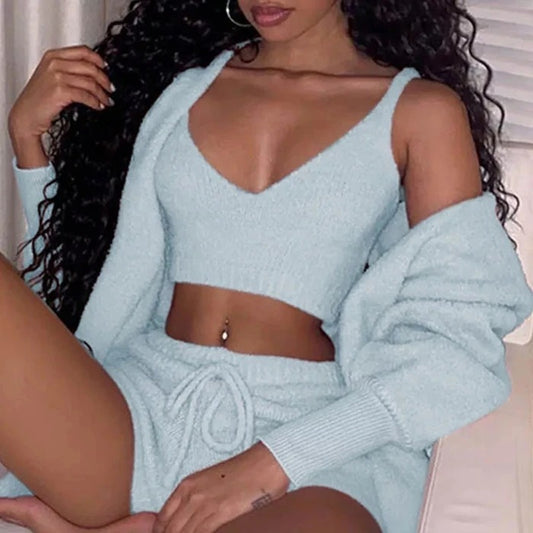 The Cloudsilk Aura | 3-Piece Adaptive Somatic Lounge Set ☁️✨