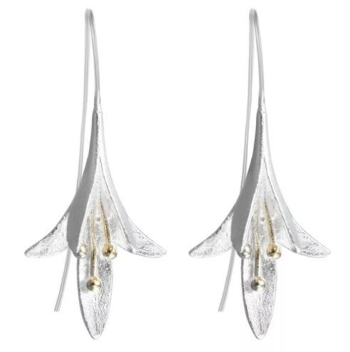 The Flora Arc | Sterling Silver 925 Linear Petal Droplets 🪞🦢