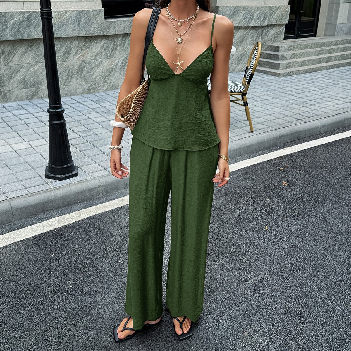 The Resort Cadence | Camisole & Fluid Trouser Ensemble 🌴✨