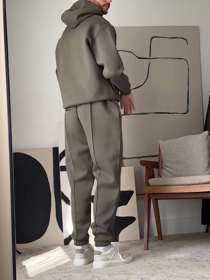 ⚡ The Kinetic-Suite: Men’s Minimalist High-Flow Lounge Set 🕴️⚡