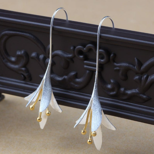 The Flora Arc | Sterling Silver 925 Linear Petal Droplets 🪞🦢