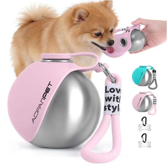 The Paws & Petals Vessel | Sweet Sips Hydration Flask 🐾🌸