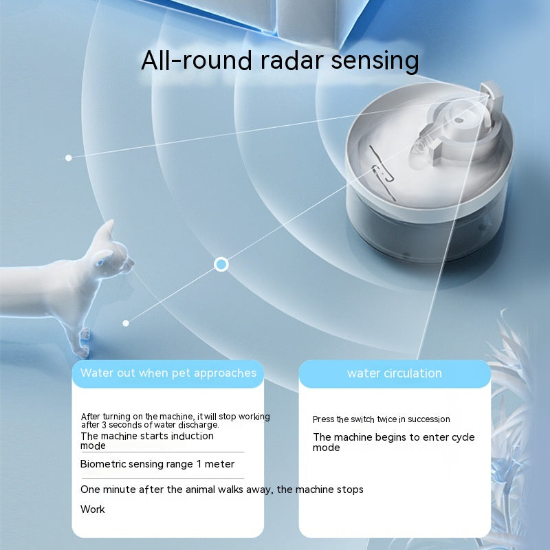 The Aero-Flow: All-Round Radar Sensing Cat Fountain 🐾