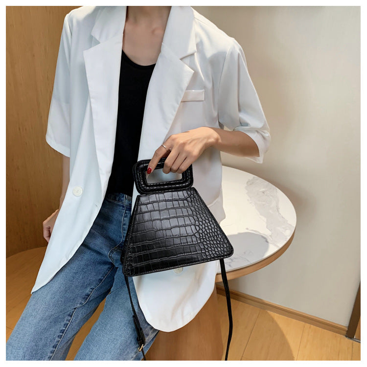 The Monochrome Vault | Textured Messenger  Crossbody 👛🤩