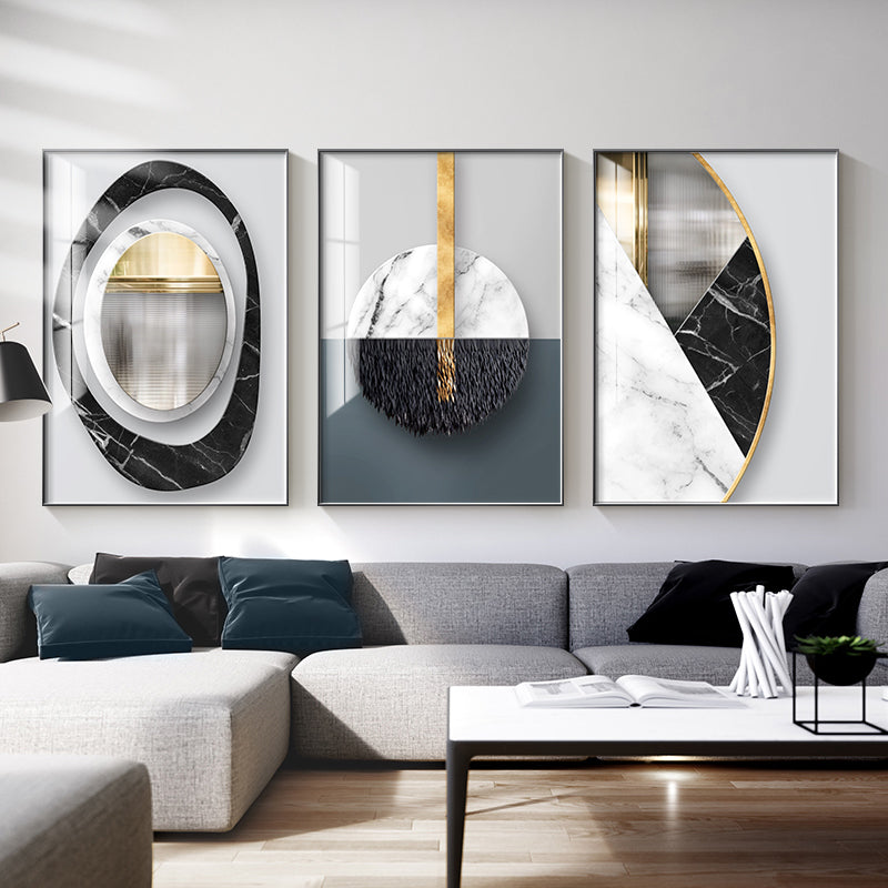 🖼️ Le Plan-Focal : Impression sur toile géométrique abstraite