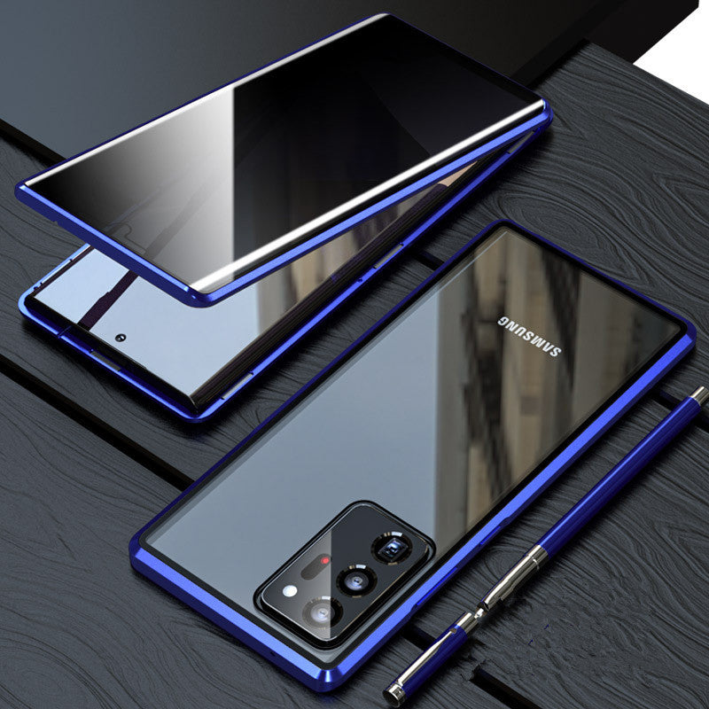 Samsung S21, S21+, et S21 Ultra : Étui Magnétique Intimité avec Verre Double-Face HD