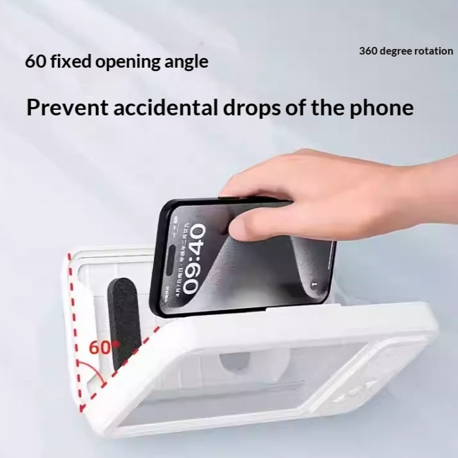 The Hydro-Pulse: 360° Waterproof Phone Box with Bluetooth Speaker 🏞️𝄟⃝💞