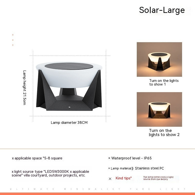 The Solar Pillar Lamp | Sustainable Zen ☀ 🛋