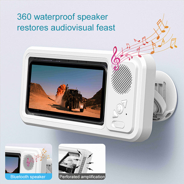 The Hydro-Pulse: 360° Waterproof Phone Box with Bluetooth Speaker 🏞️𝄟⃝💞