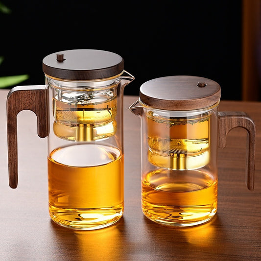 The Moment of Clarity | Aerial Infusion Borosilicate Glass Teapot🍵🌿