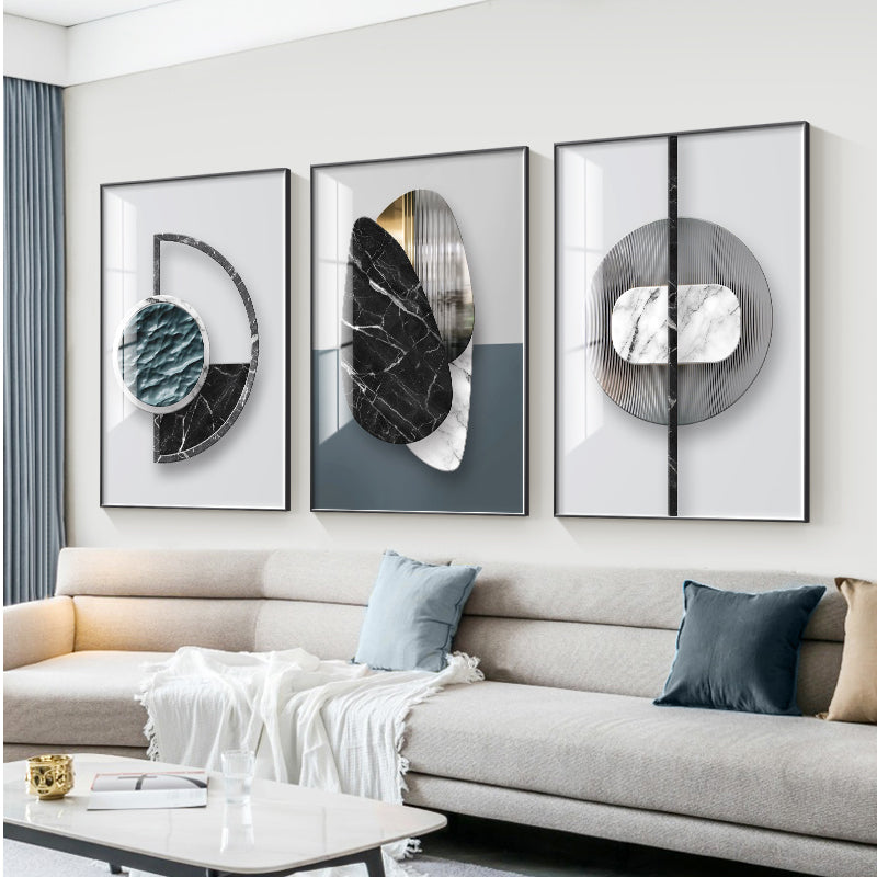 🖼️ Le Plan-Focal : Impression sur toile géométrique abstraite