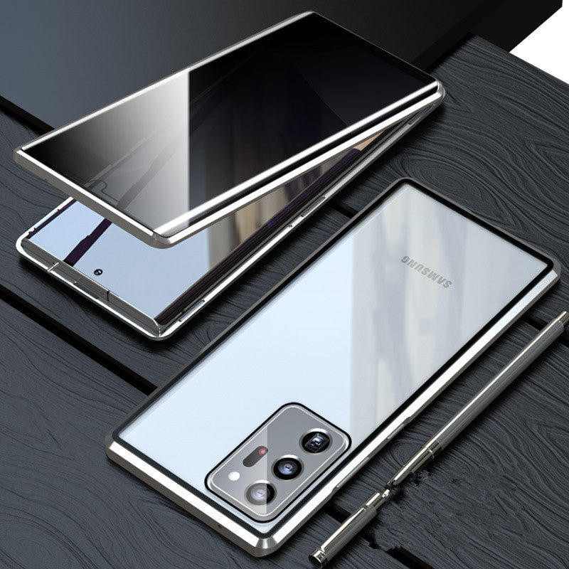 Samsung S21, S21+, et S21 Ultra : Étui Magnétique Intimité avec Verre Double-Face HD