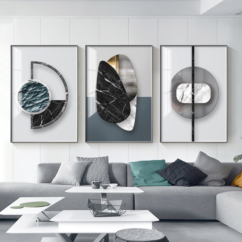 🖼️ Le Plan-Focal : Impression sur toile géométrique abstraite