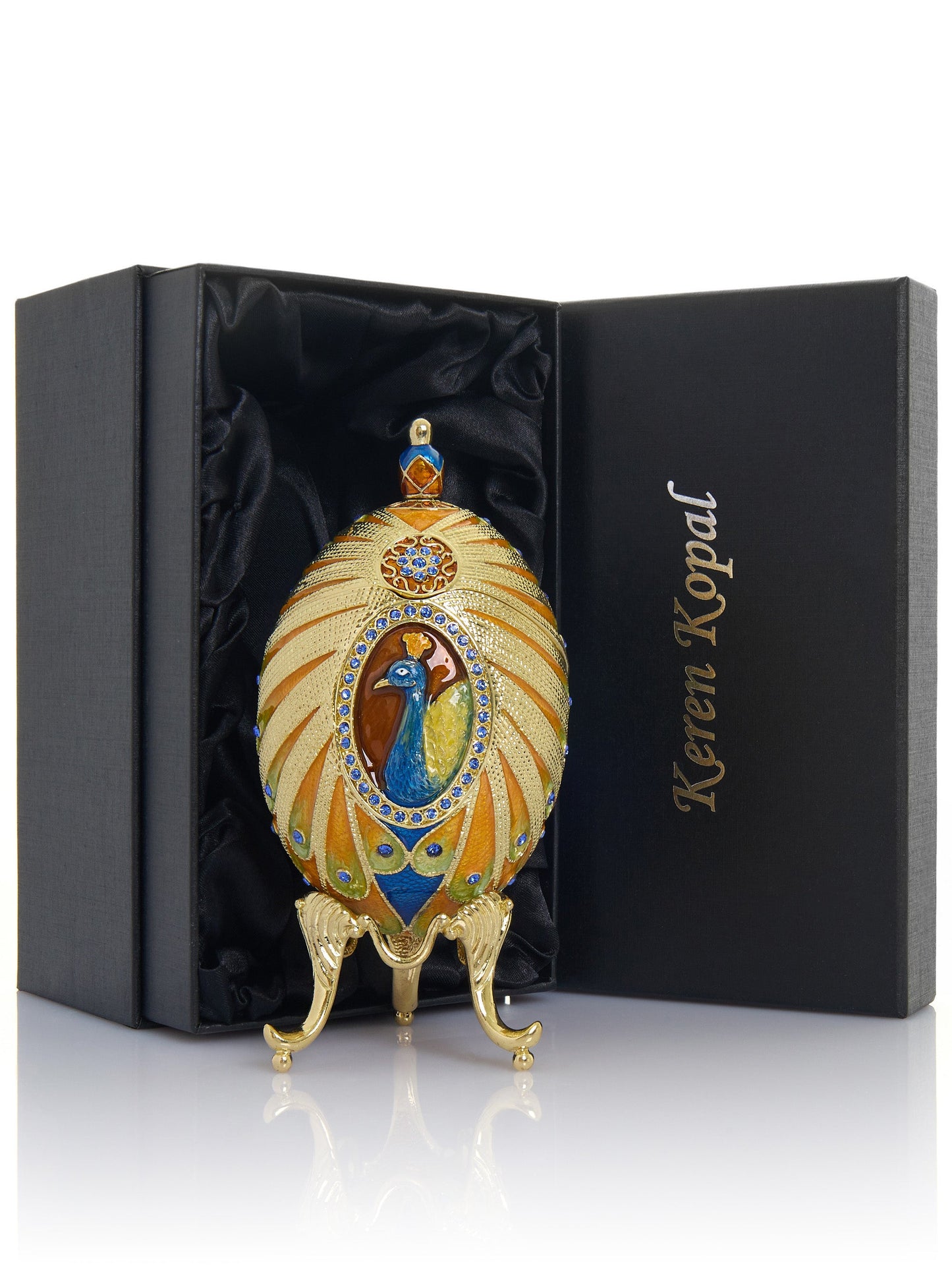 Œuf de Fabergé paon coloré