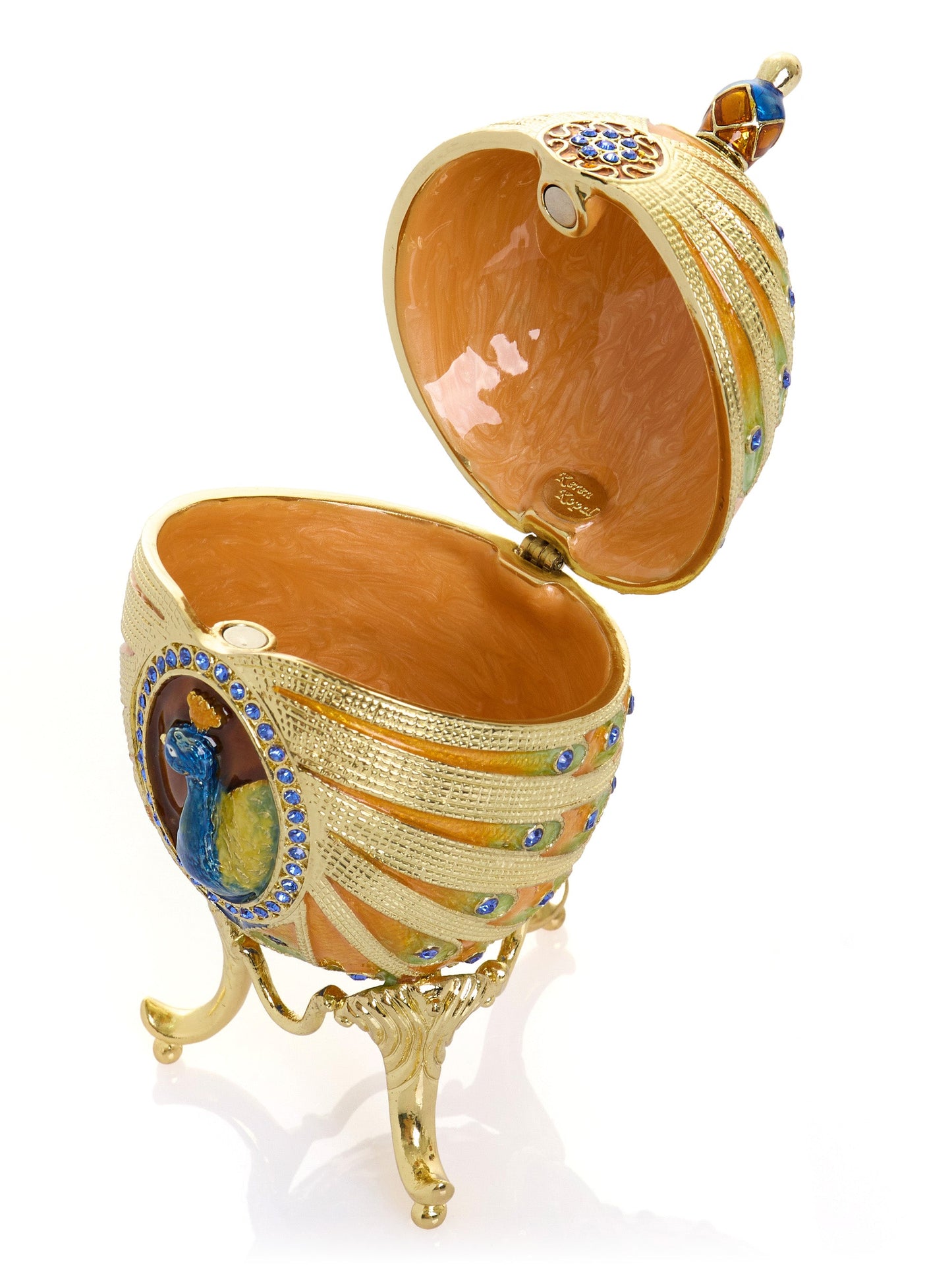 Œuf de Fabergé paon coloré