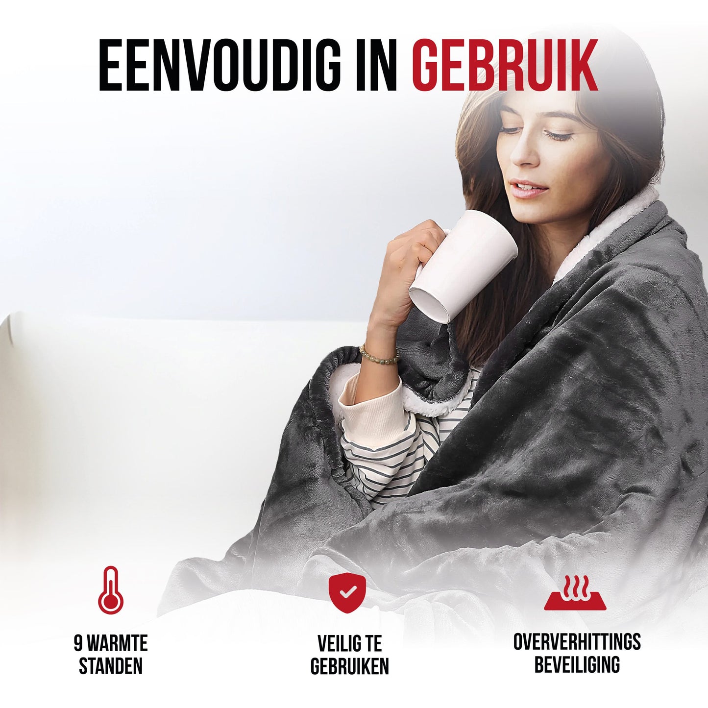 DistinQ Electric Blanket XL Sherpa