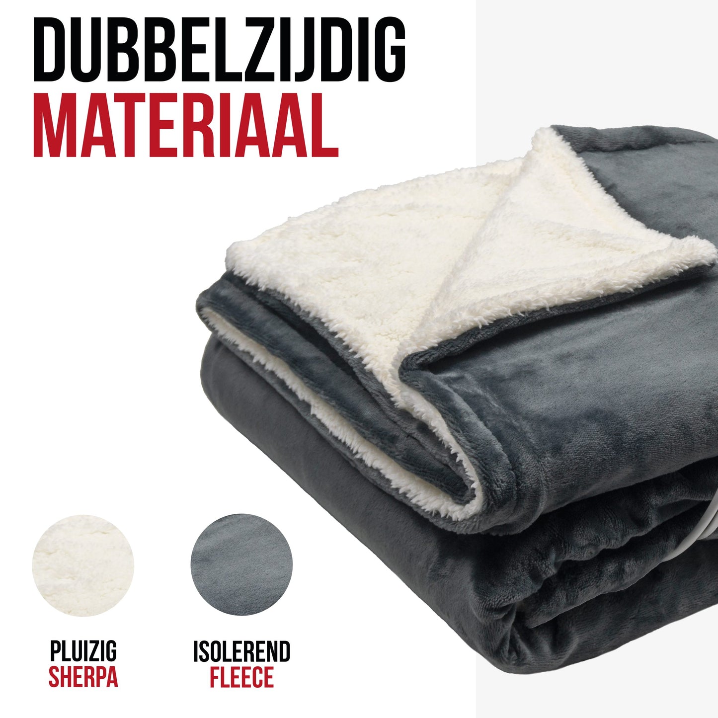 DistinQ Electric Blanket XL Sherpa