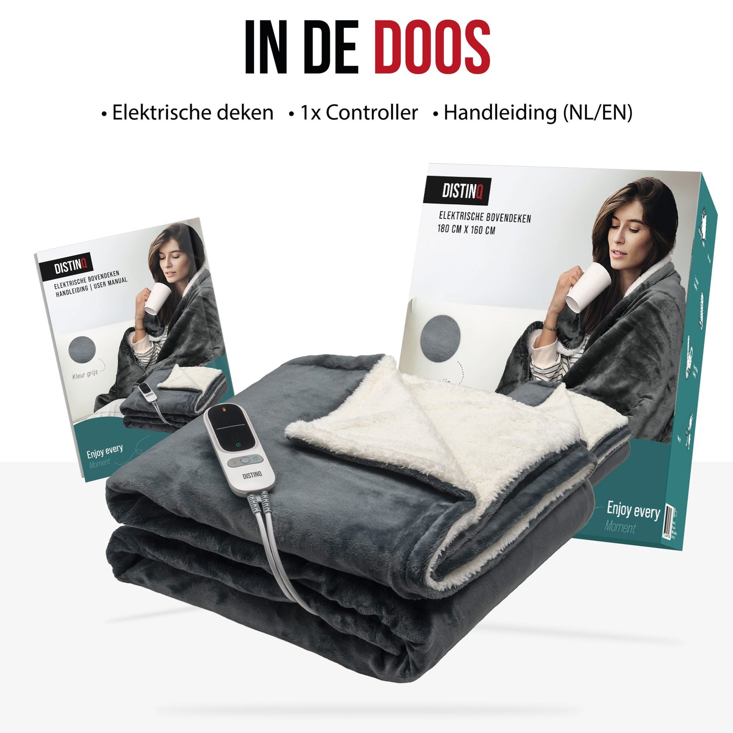 DistinQ Electric Blanket XL Sherpa