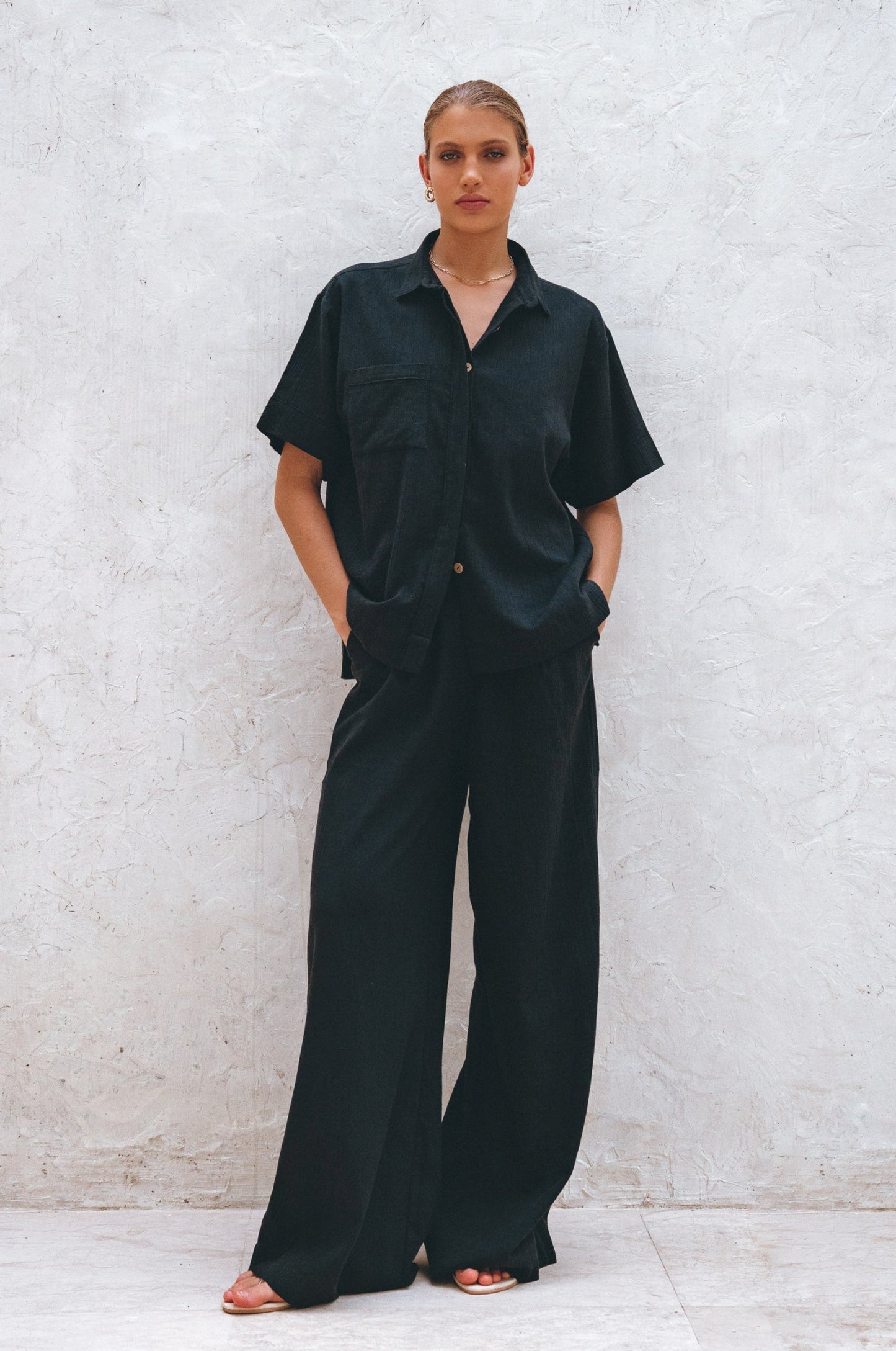 Solene : Pantalon Large en Lin 🗺️♡