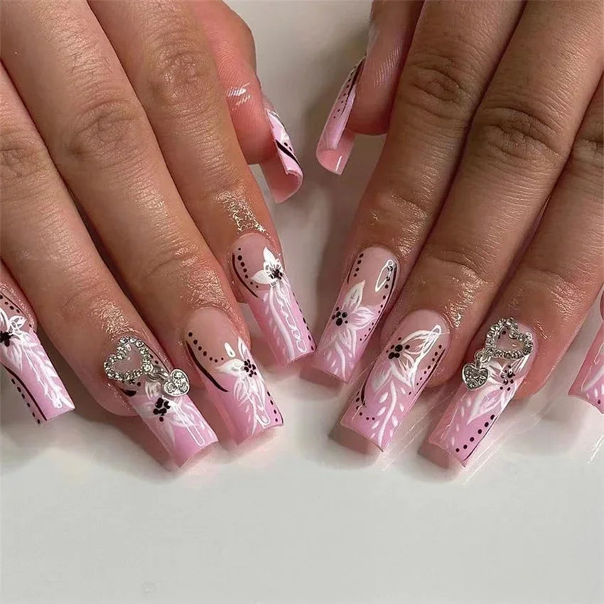 Main Character Energy : La Collection Press-On Ballet Ultra-Longue ࣪ ִֶָ💅🏻🦋་༘࿐