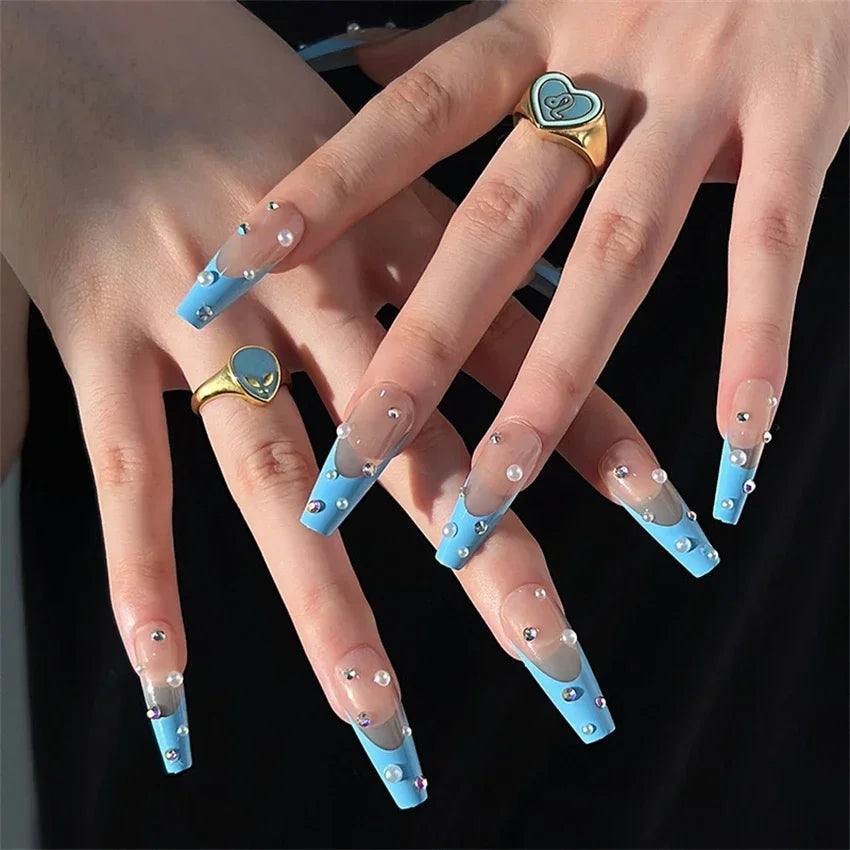 Main Character Energy : La Collection Press-On Ballet Ultra-Longue ࣪ ִֶָ💅🏻🦋་༘࿐