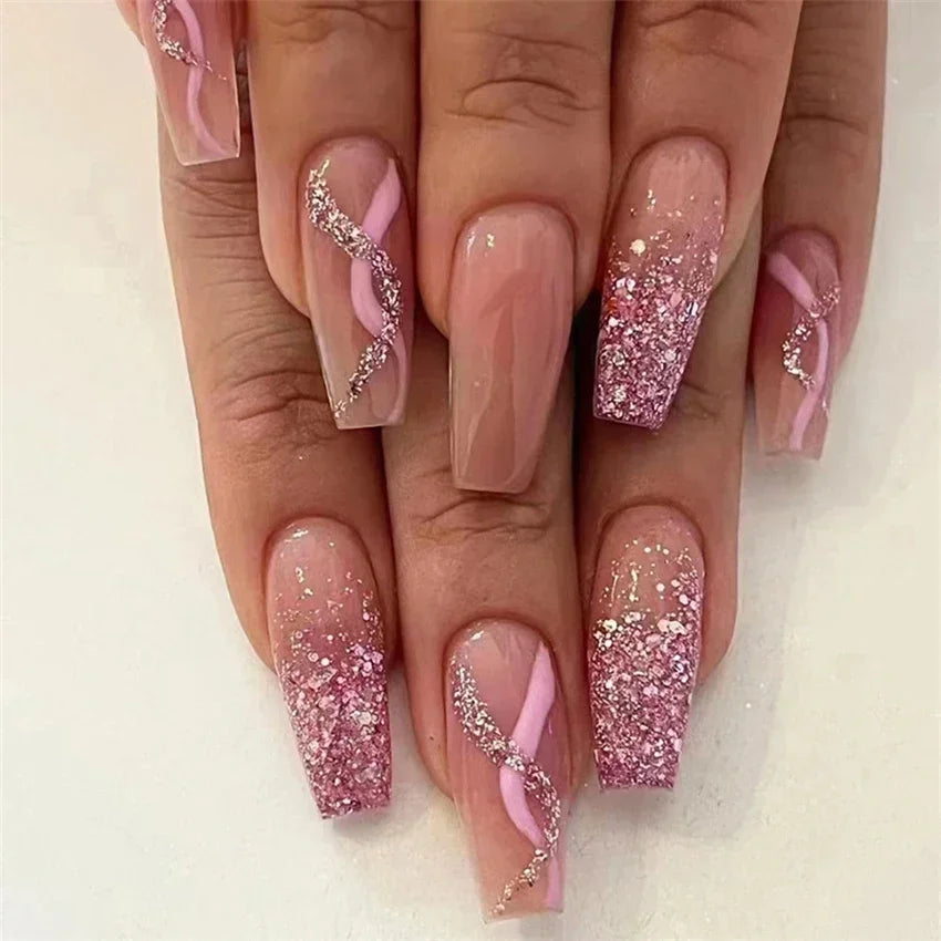 Main Character Energy : La Collection Press-On Ballet Ultra-Longue ࣪ ִֶָ💅🏻🦋་༘࿐