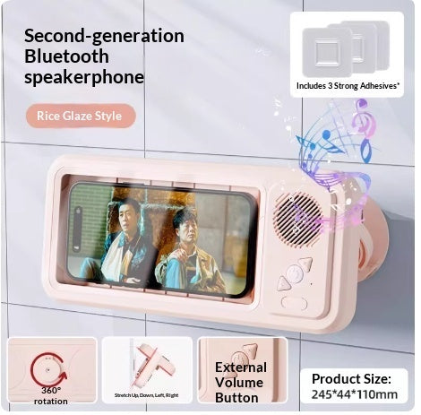 The Hydro-Pulse: 360° Waterproof Phone Box with Bluetooth Speaker 🏞️𝄟⃝💞