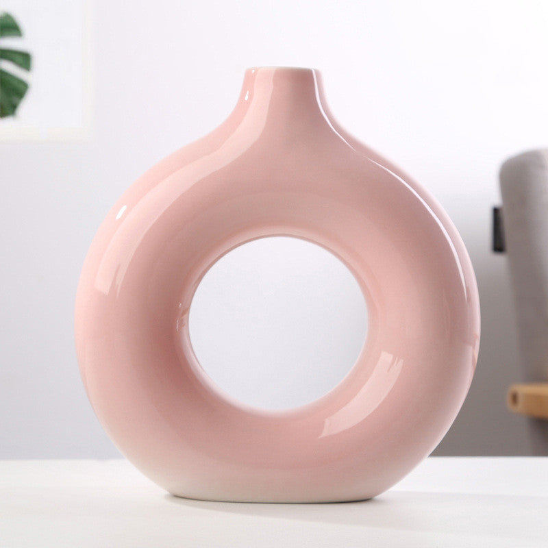 🏺 The Sculpt-Void: New Style Biscuit Frosted Particle Vase
