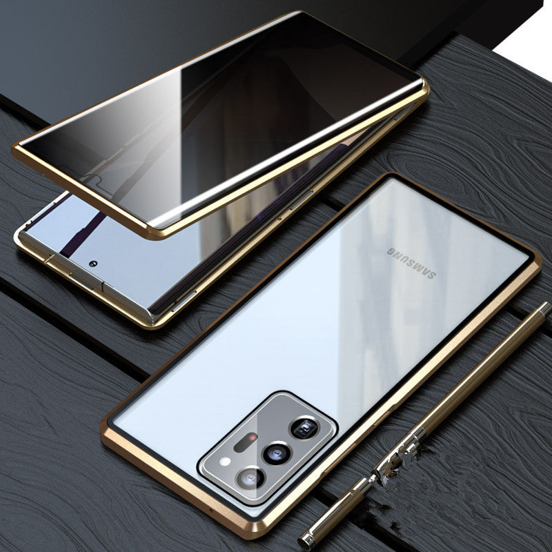 Samsung S21, S21+, et S21 Ultra : Étui Magnétique Intimité avec Verre Double-Face HD