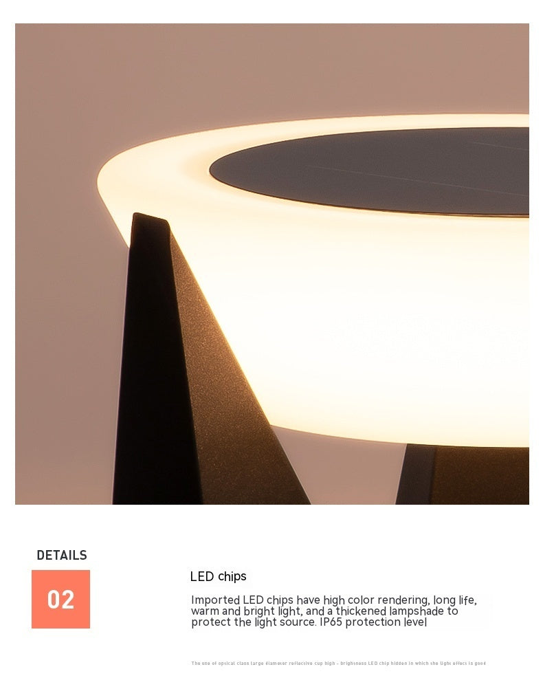 The Solar Pillar Lamp | Sustainable Zen ☀ 🛋