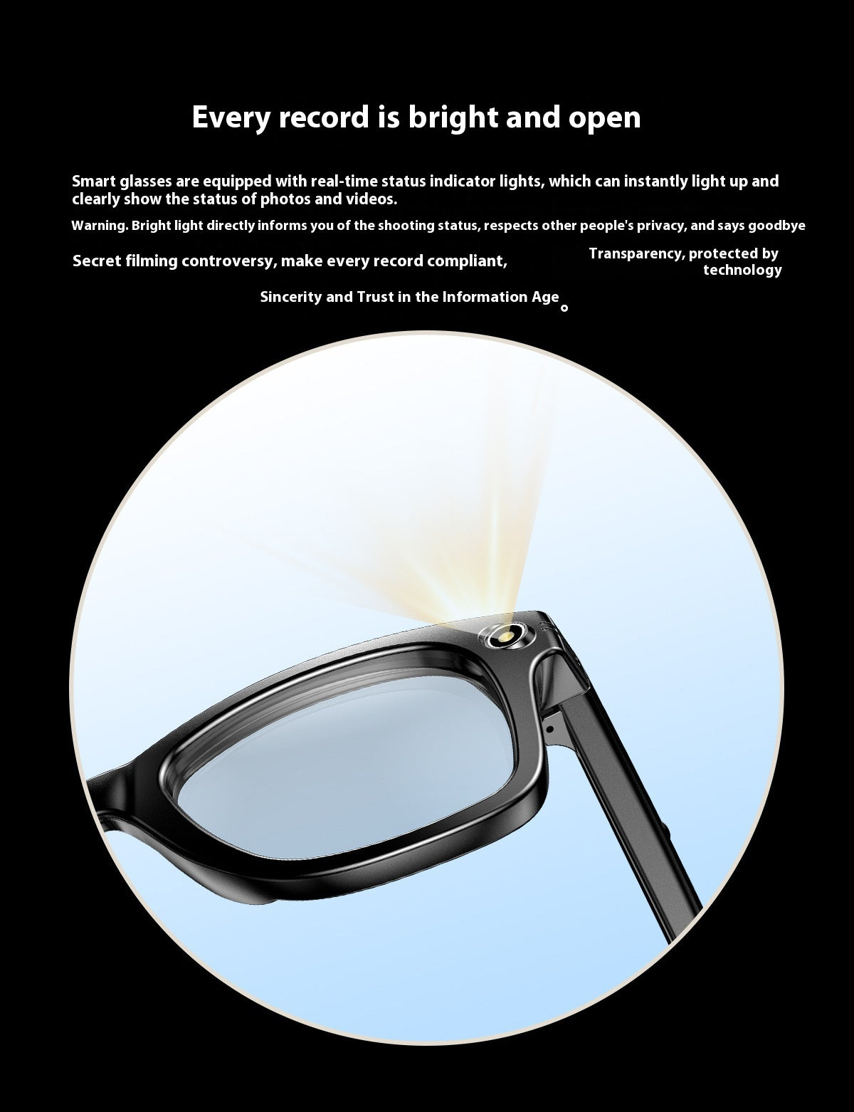 Ai Three-generation Smart Bluetooth Glasses Magnetic Frame Sunglasses or Blue Light Glasses
