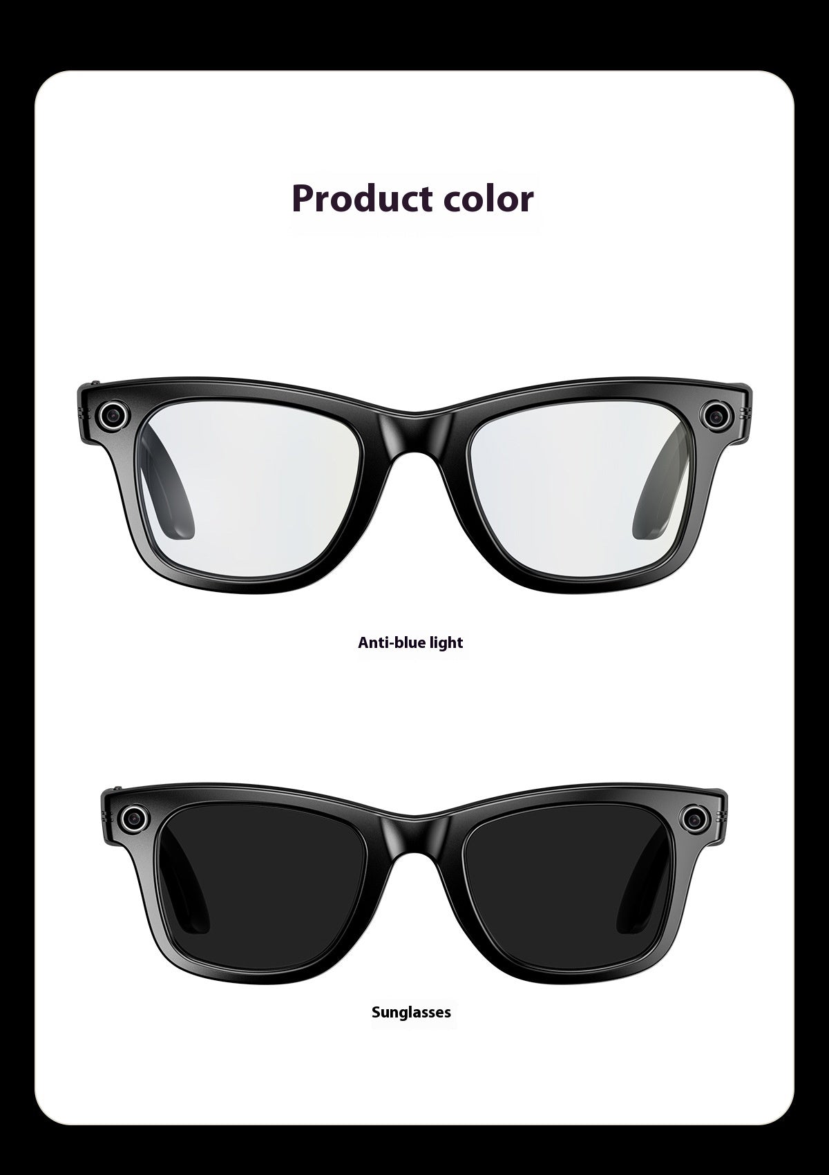 Ai Three-generation Smart Bluetooth Glasses Magnetic Frame Sunglasses or Blue Light Glasses