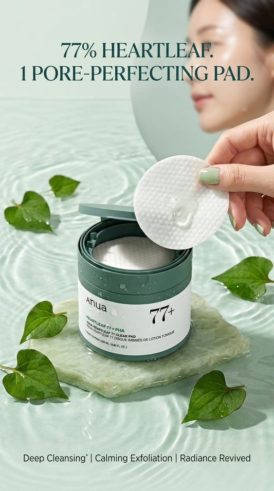Anua HEARTLEAF 77 CLEAR PAD 70ea(150ml) 🌱 ₊˚✧ ﾟ