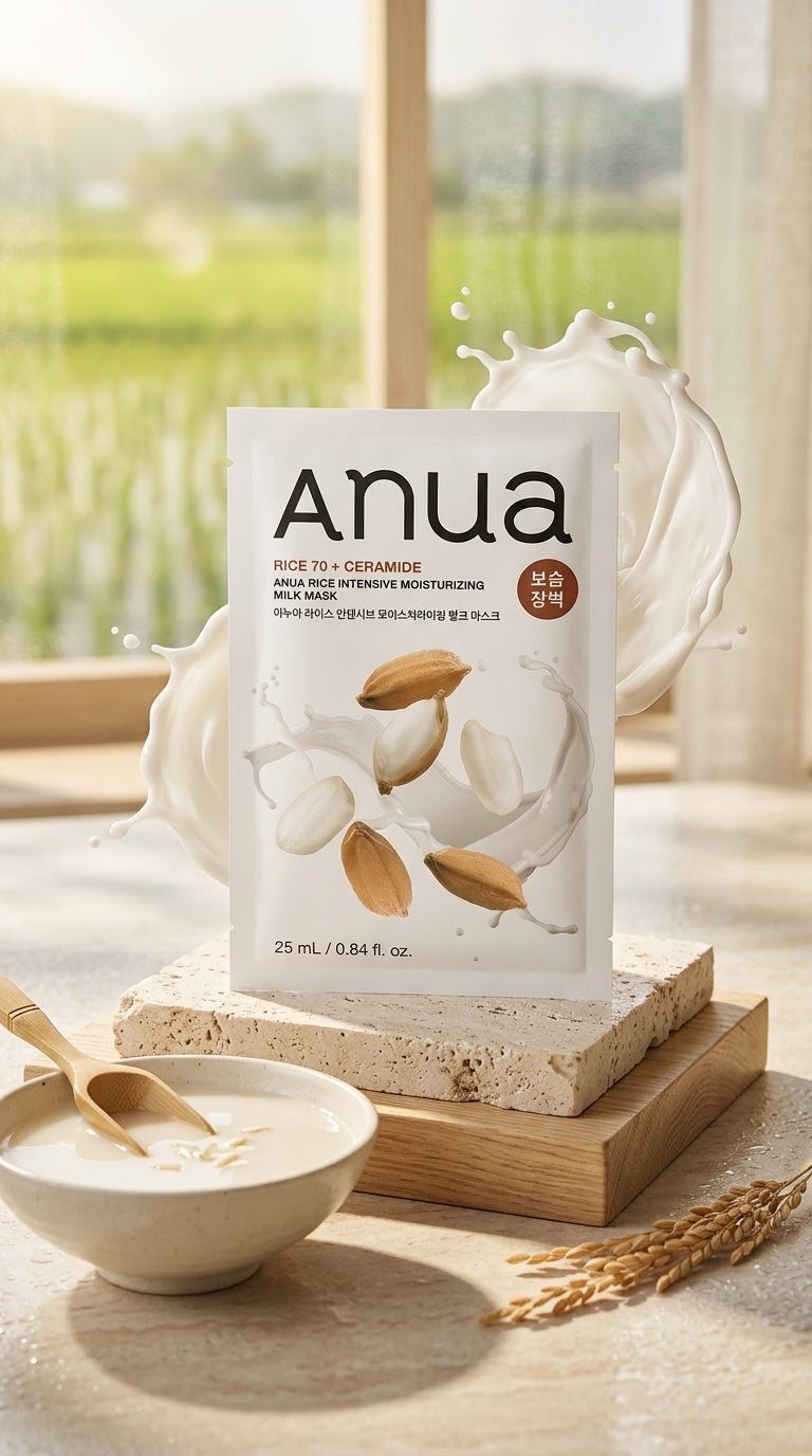 Anua Rice Intensive Moisturizing Milk Mask 25ml X 10ea 𐙚˚ʚ♡ɞ˚