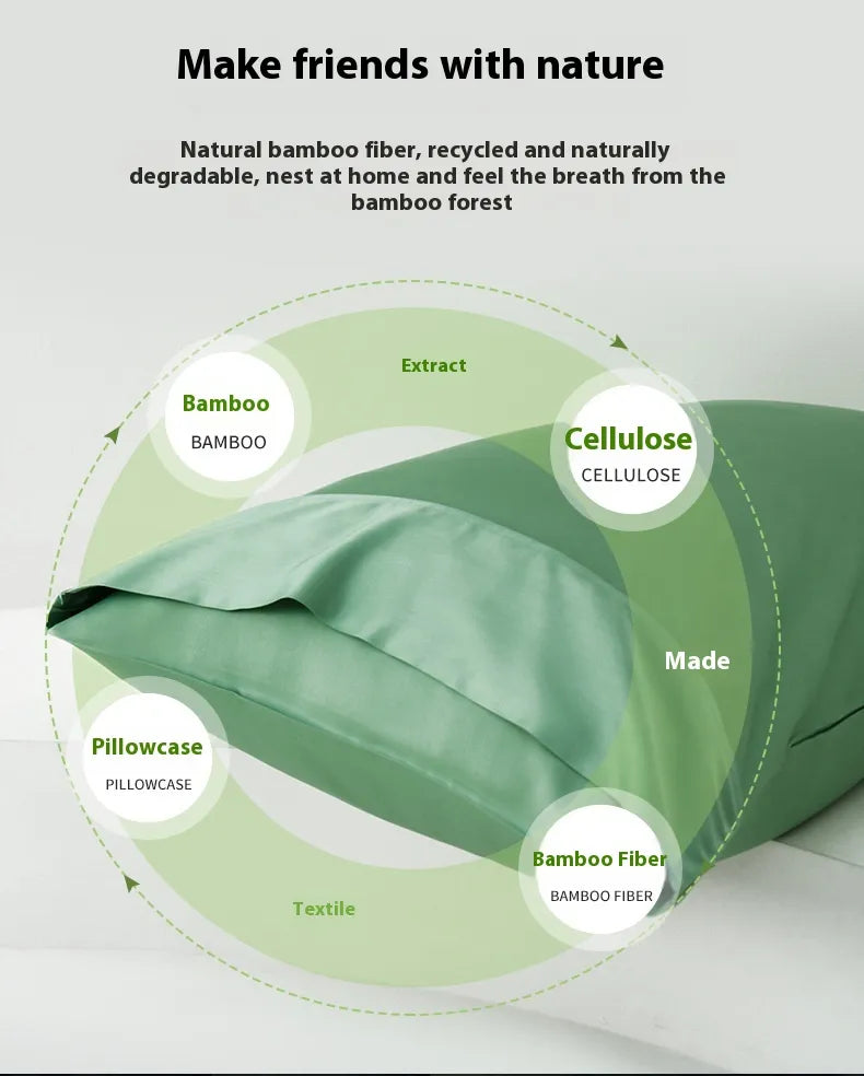 The Moonlit Essence Pillowcase Pair: Hybrid Silk & Bamboo 🎍🌛