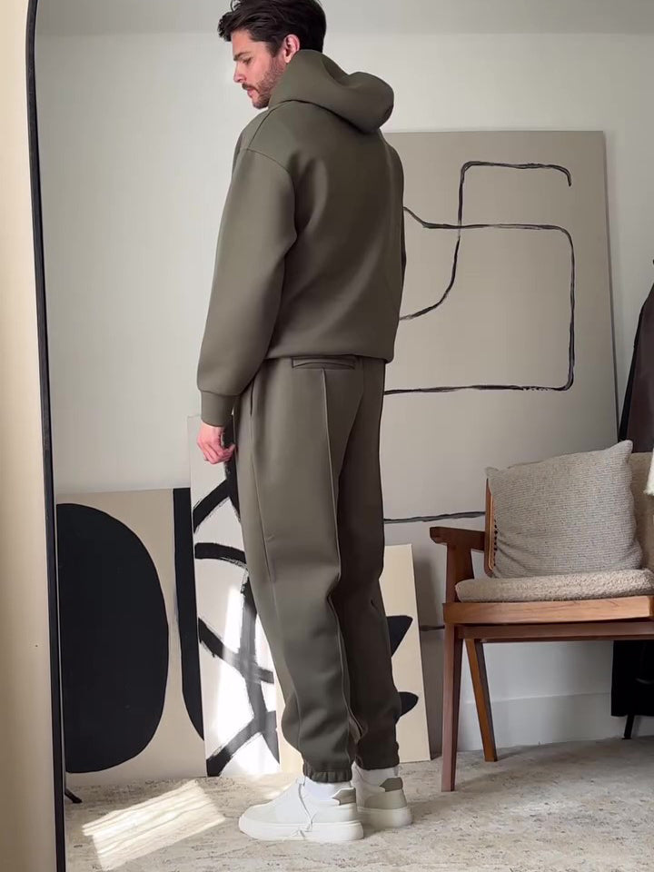 ⚡ The Kinetic-Suite: Men’s Minimalist High-Flow Lounge Set 🕴️⚡