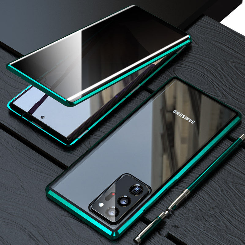 Samsung S21, S21+, et S21 Ultra : Étui Magnétique Intimité avec Verre Double-Face HD