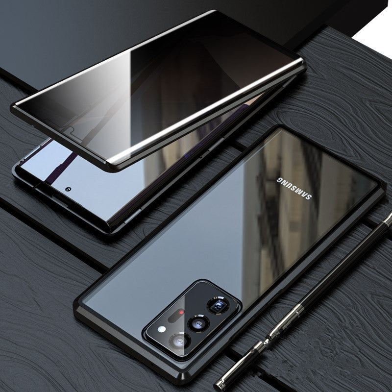 Samsung S21, S21+, et S21 Ultra : Étui Magnétique Intimité avec Verre Double-Face HD