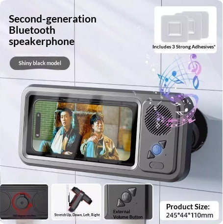 The Hydro-Pulse: 360° Waterproof Phone Box with Bluetooth Speaker 🏞️𝄟⃝💞