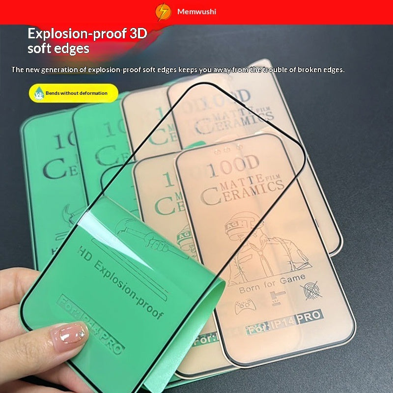 Film Protecteur Souple Plein Écran pour iPhone — Avec Revêtement en Céramique Diamant ✦💎