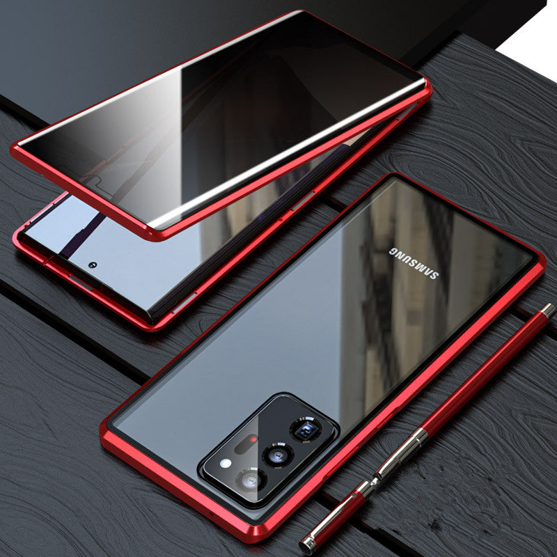 Samsung S21, S21+, et S21 Ultra : Étui Magnétique Intimité avec Verre Double-Face HD