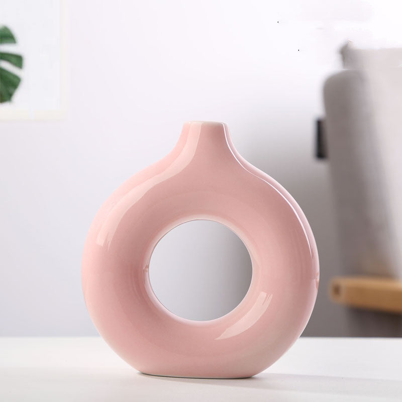 🏺 The Sculpt-Void: New Style Biscuit Frosted Particle Vase