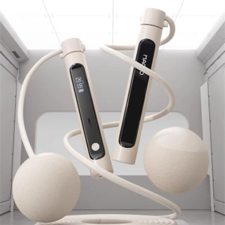 White hair straightener with digital display on a white background