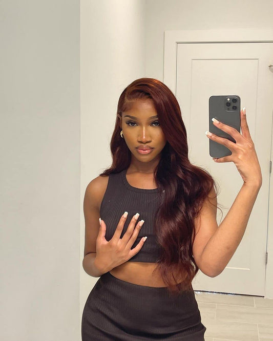 The Ember | Reddish Brown Human Hair Body Wave🏮✨🍂