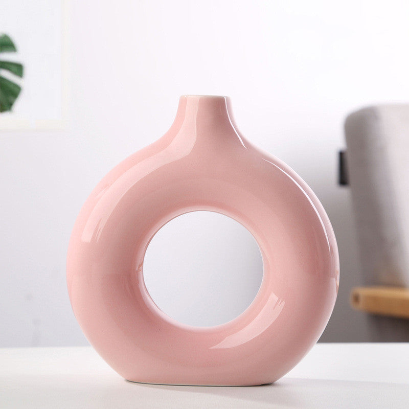 🏺 The Sculpt-Void: New Style Biscuit Frosted Particle Vase
